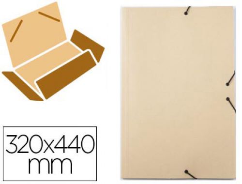 Pasta de elasticos liderpapel com abas em cartolina 350 gr cor creme. medidas: 320x440 mm , Liderpapel , 73121 , 5606149002650